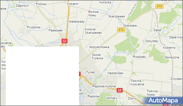 mapa Szosa Turecka, Szosa Turecka na mapie Targeo