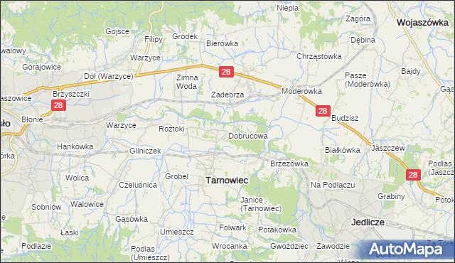 mapa Dobrucowa, Dobrucowa na mapie Targeo