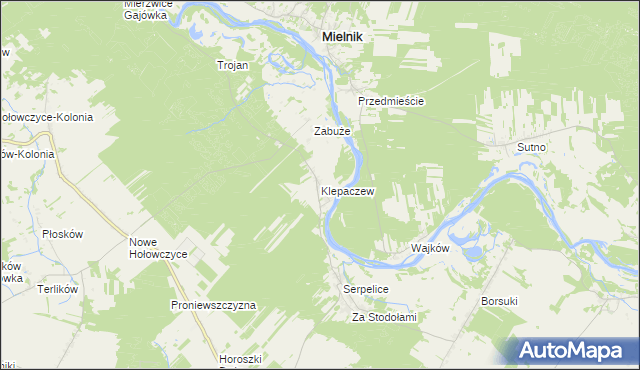 mapa Klepaczew, Klepaczew na mapie Targeo