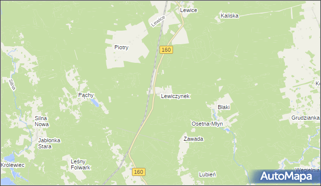 mapa Lewiczynek, Lewiczynek na mapie Targeo