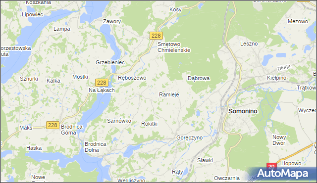 mapa Ramleje, Ramleje na mapie Targeo