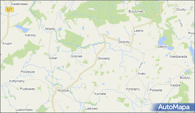 mapa Skolwity, Skolwity na mapie Targeo