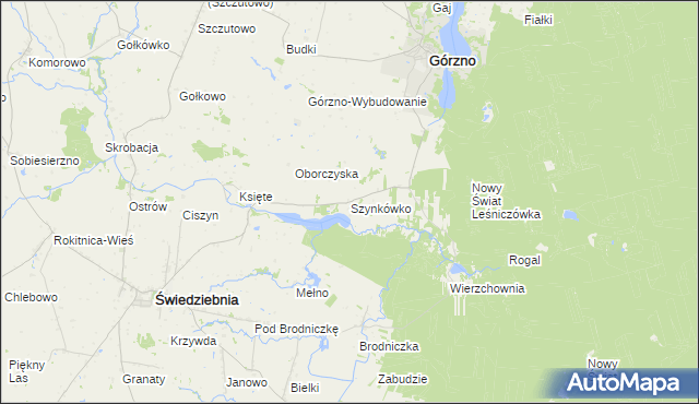 mapa Szynkówko, Szynkówko na mapie Targeo