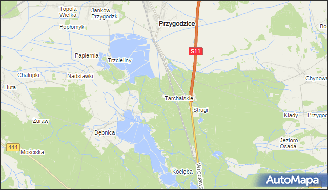 mapa Tarchalskie, Tarchalskie na mapie Targeo