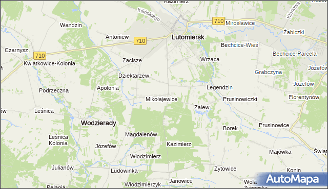 mapa Wygoda Mikołajewska, Wygoda Mikołajewska na mapie Targeo