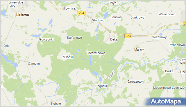 mapa Brzęczek, Brzęczek na mapie Targeo