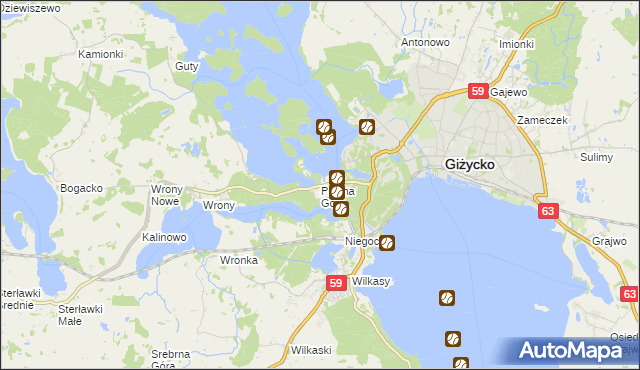 mapa Piękna Góra, Piękna Góra na mapie Targeo