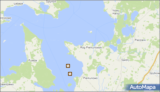 mapa Róg Pierkunowski, Róg Pierkunowski na mapie Targeo