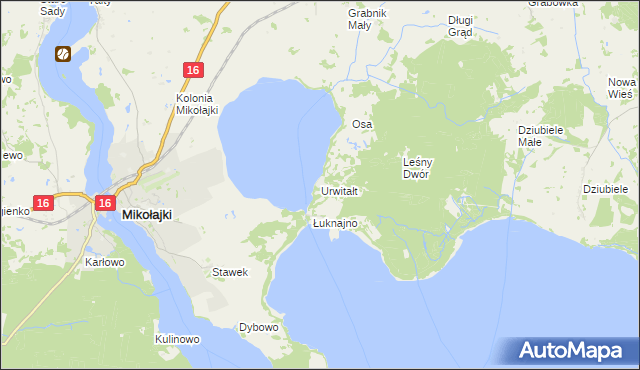 mapa Urwitałt, Urwitałt na mapie Targeo