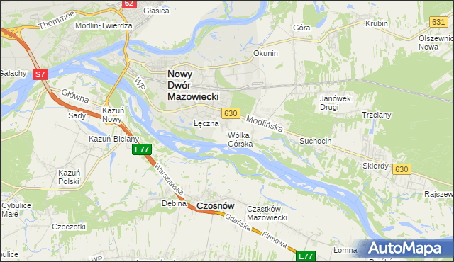 mapa Wólka Górska, Wólka Górska na mapie Targeo