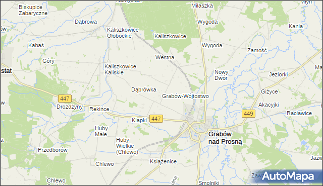 mapa Grabów-Wójtostwo, Grabów-Wójtostwo na mapie Targeo