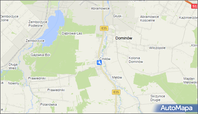 mapa Ćmiłów, Ćmiłów na mapie Targeo