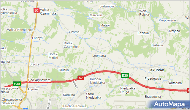 mapa Mistów, Mistów na mapie Targeo