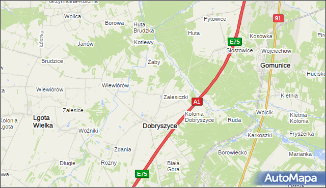 mapa Zalesiczki, Zalesiczki na mapie Targeo