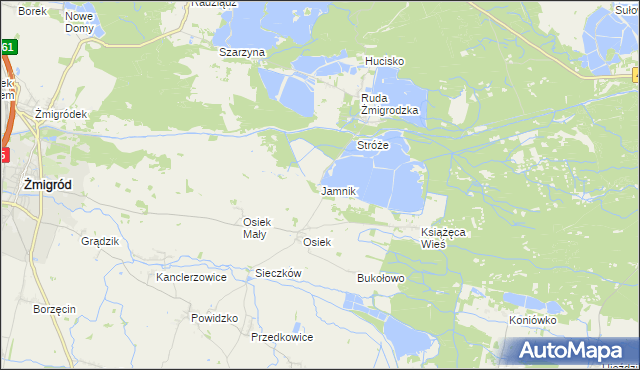 mapa Jamnik, Jamnik na mapie Targeo