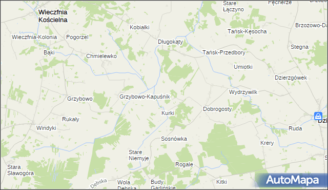 mapa Wasiły, Wasiły na mapie Targeo