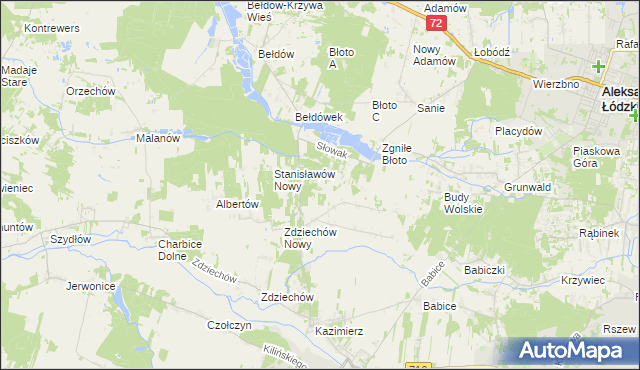 mapa Słowak, Słowak na mapie Targeo