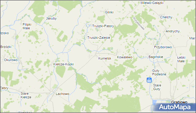 mapa Kumelsk, Kumelsk na mapie Targeo