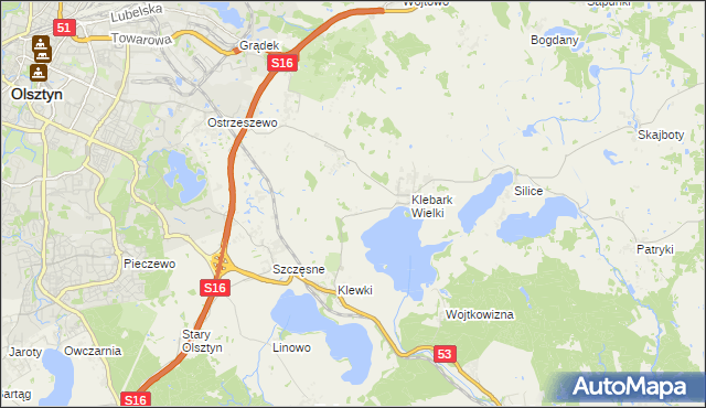 mapa Biedówko, Biedówko na mapie Targeo
