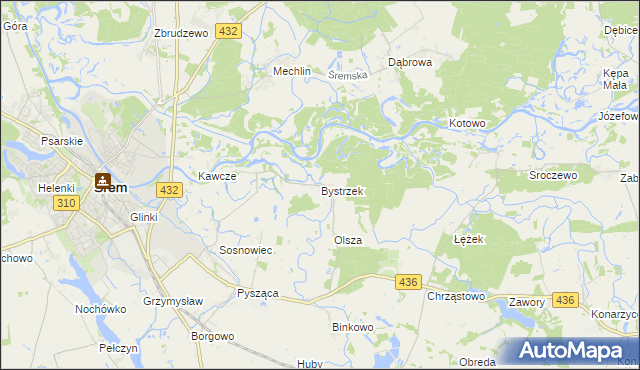 mapa Bystrzek, Bystrzek na mapie Targeo