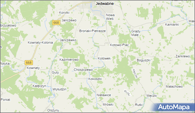 mapa Kotówek, Kotówek na mapie Targeo