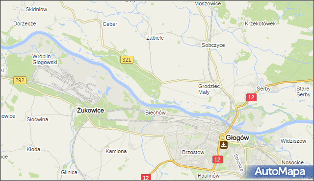 mapa Rapocin, Rapocin na mapie Targeo