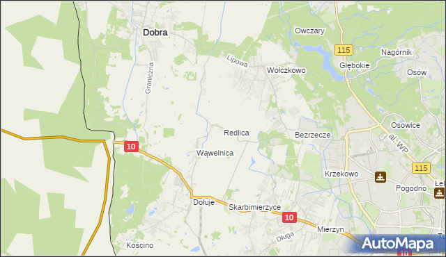 mapa Redlica, Redlica na mapie Targeo