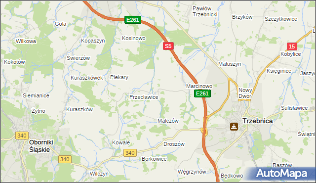 mapa Rzepotowice, Rzepotowice na mapie Targeo