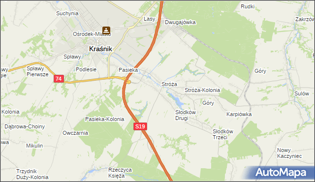 mapa Słodków Pierwszy, Słodków Pierwszy na mapie Targeo