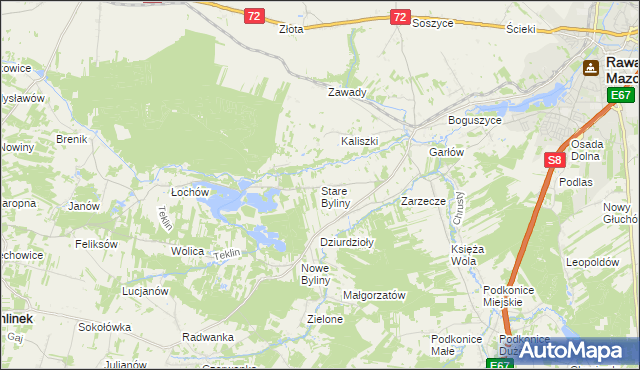 mapa Stare Byliny, Stare Byliny na mapie Targeo