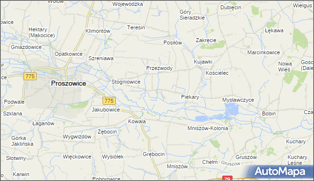 mapa Ciborowice, Ciborowice na mapie Targeo