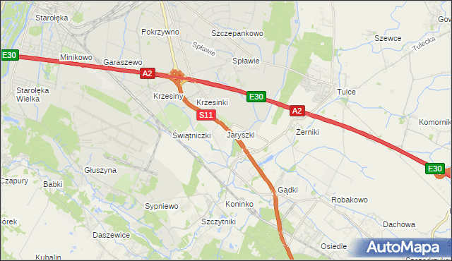 mapa Jaryszki, Jaryszki na mapie Targeo