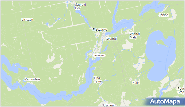 mapa Jaśkowo gmina Pisz, Jaśkowo gmina Pisz na mapie Targeo