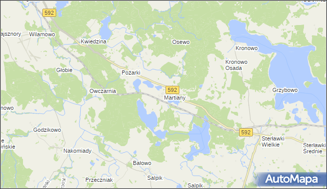 mapa Martiany, Martiany na mapie Targeo