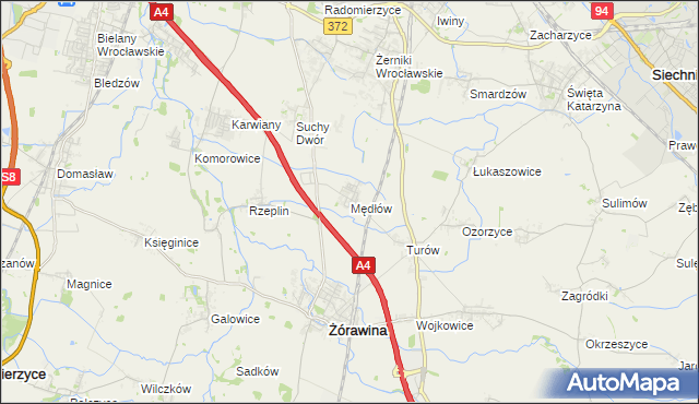 mapa Mędłów, Mędłów na mapie Targeo