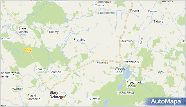 mapa Nowy Folwark gmina Stary Dzierzgoń, Nowy Folwark gmina Stary Dzierzgoń na mapie Targeo