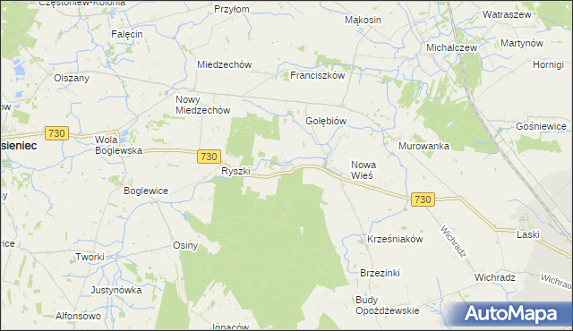 mapa Rytomoczydła, Rytomoczydła na mapie Targeo