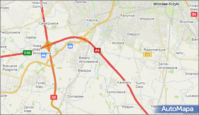 mapa Ślęza, Ślęza na mapie Targeo