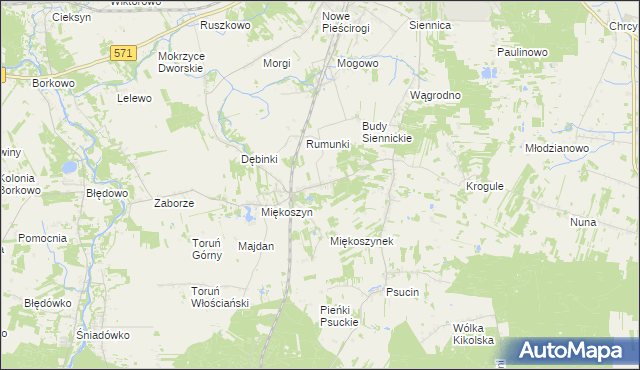 mapa Studzianki gmina Nasielsk, Studzianki gmina Nasielsk na mapie Targeo