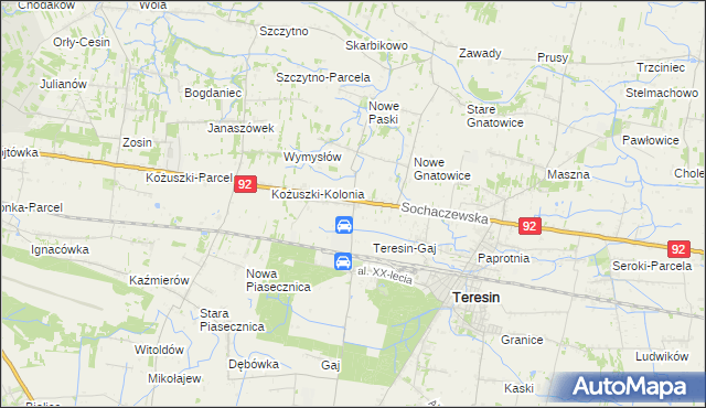 mapa Topołowa, Topołowa na mapie Targeo