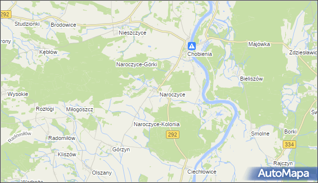 mapa Naroczyce, Naroczyce na mapie Targeo