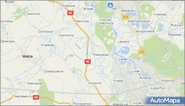 mapa Poborszów, Poborszów na mapie Targeo