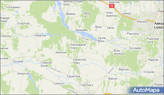 mapa Słowak, Słowak na mapie Targeo