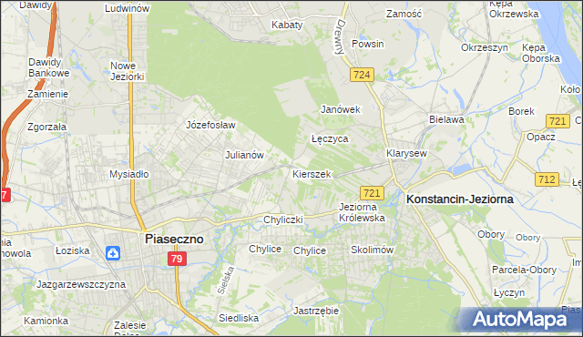 mapa Kierszek, Kierszek na mapie Targeo