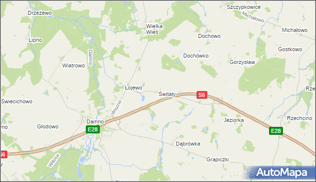 mapa Świtały, Świtały na mapie Targeo