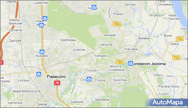 mapa Kierszek, Kierszek na mapie Targeo