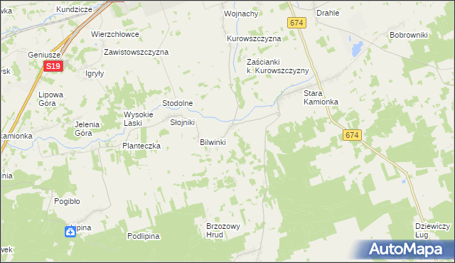 mapa Pawełki gmina Sokółka, Pawełki gmina Sokółka na mapie Targeo