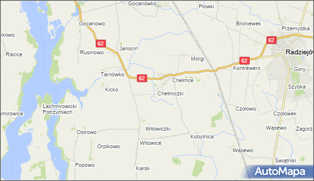mapa Chełmiczki, Chełmiczki na mapie Targeo