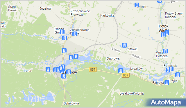 mapa Antoniówka gmina Zaklików, Antoniówka gmina Zaklików na mapie Targeo