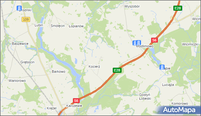 mapa Bądkowo gmina Płoty, Bądkowo gmina Płoty na mapie Targeo